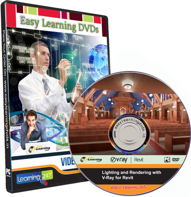 Easylearning Lighting and Rendering with V-Ray for Revit Video Training Tutorial DVD(DVD)