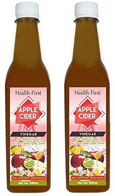 

Health first With strand of mother and Honey,Garlic,Ginger and Lemon Apple Cider Vinegar(2x500 ml, apple honey ginger garlic and lemon Flavored)