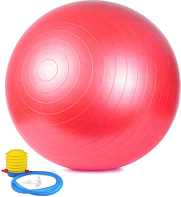 

Jubilant Lifestyle Anti Burst Gym Ball With Foot Pump/ Inflatable For Total Body Fitness Sports, Workout, Body Balance Ball/ Yoga Ball For Home, Office Gym Ball(With Pump), Red