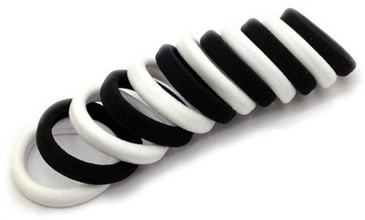 

Pixelfox Charming Attractive Colorful Rubber Band(Black, White)