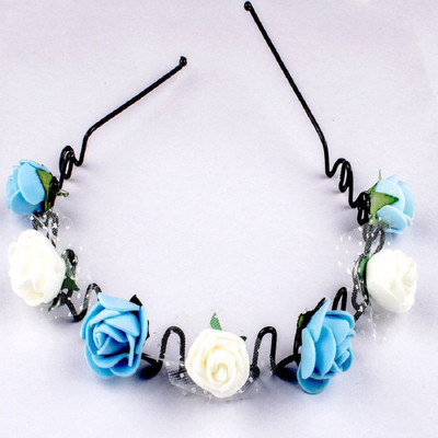 

Confidence Floral Hair Bands For Kids, Girls & Women (Blue / White) Hair Band(Blue, White)