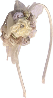 

Loops n knots Floral Hair Band / Head Band (ha1225) Hair Band(White)