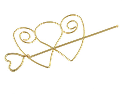 

The Bling Stores Twinning Cord Wrap Hair Clip Hair Clip(Gold)