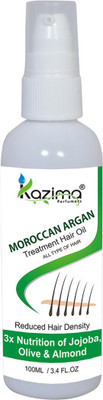 

KAZIMA Premium Quality MOROCCAN ARGAN Treatment Hair Oil For Unisex (100 ML) -Reduce Hair Density, Prevent Hair fall, Boost Hair Growth Hair Oil(100 ml)
