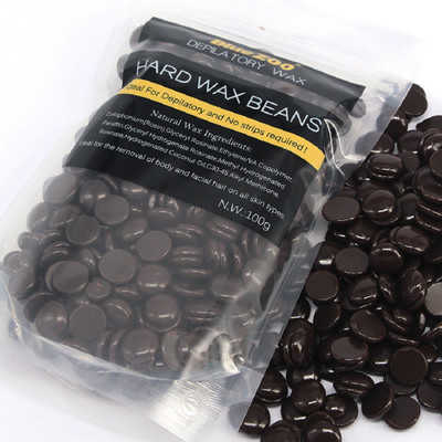 

Born Pretty Chocolate Hair Removal Hard Wax Beans Women Bikini Brazilian Wax Armpit Paperless Hair Remover Heat Wax For Facial Body 100G/Bag Wax(100 g)