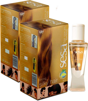 

SESA Ayurvedic Herbal Hair Serum 50ML (Pack of 2) for Soft & Silky Hair Enriched Vitamin E(100 ml)