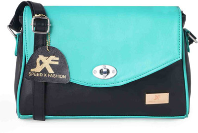 

Speed X Fashion Sling Bag(Blue, Black), Black;blue