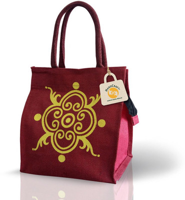 

Handcraft HC-HB-020 Multipurpose Bag(Multicolor, 10 inch)