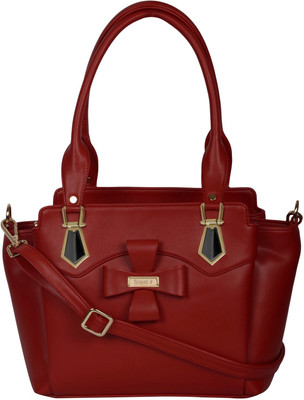 

FINEST Shoulder Bag(Red, Gold), Gold;red