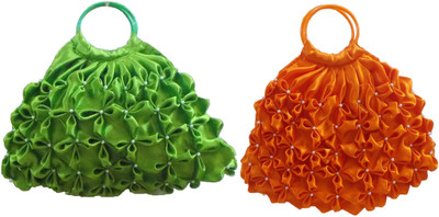 

Rosy Hand-held Bag(Green, Orange)
