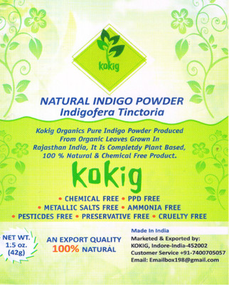

kokig 100% Natural Herbal Organic INDIGO POWDER(42 g)