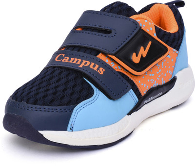 

Campus Boys Velcro Walking Shoes(Blue, Bluorg002