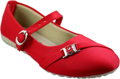 

Leatherwood1 Girls Strap Ballerinas(Red