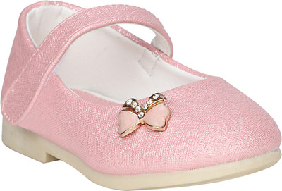 

Buckled Up Girls Strap Ballerinas(Pink