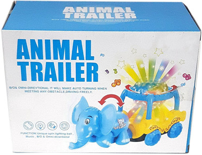 

Toyswala Animal Trailer with Colorful Lights & Musical Toy for Kids(Multicolor)