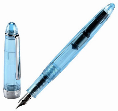 

Neo Gold Leaf JINHAO 992 TRANSPARENT BLUE BODY CHROME TRIM FOUNTAIN PEN ( FINE NIB ) Fountain Pen
