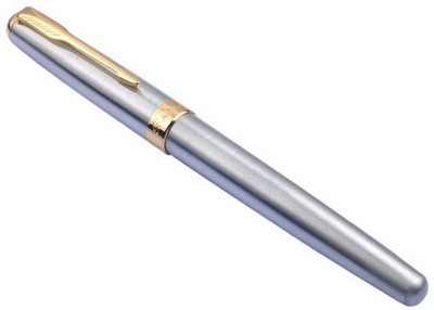 

BAOER NEW BAOER 388 FOUNTAIN PEN Silver NOBLEST GOLDEN M NIB Free shipping Fountain Pen
