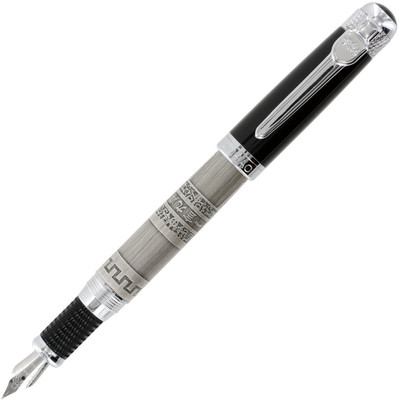 

Neo Gold Leaf Jinhao Advanced Fountain Pen Jinhao 189 Noblest Ancient Silver 18kgp Medium Nib Fountain Pen