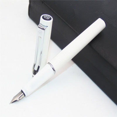 Neo Gold Leaf HERO 1515 METAL BODY White COLOR CHROME TRIM FOUNTAIN PEN ( FINE NIB ) Fountain Pen available at flipkart for Rs.279