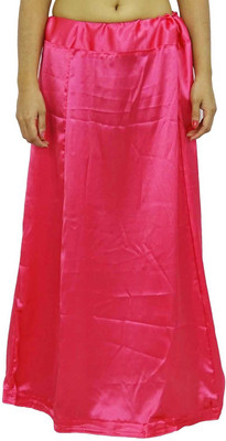 YMS brightpinksatinpet Satin Blend Petticoat(XL)