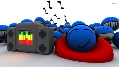

smiley-headphone-equalizer Wall Poster Paper Print(12 inch X 18 inch, Rolled)