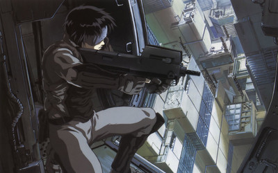 

Akhuratha Anime ghost-in-the-shell-guns-kusanagi-motoko-major Wall Poster Paper Print(12 inch X 18 inch, Rolled)