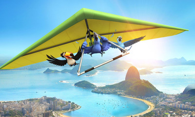 

Aabhaas rio-movie-blu-rafael-toco-toucan-and-jewel Wall Poster Paper Print(12 inch X 18 inch, Rolled)