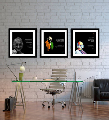

Aabhaas Mahatma Gandhi Wall Poster Fine Art Print(12 inch X 18 inch, Rolled)