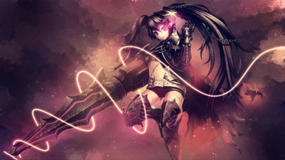 

Akhuratha Anime black-rock-shooter-smoke Wall Poster Paper Print(12 inch X 18 inch, Rolled)