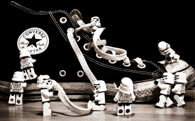 

Aabhaas star-wars--stormtroopers-converse-legos-shoes-movie Wall Poster Paper Print(12 inch X 18 inch, Rolled)