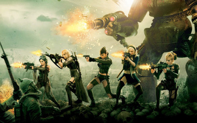 

Aabhaas abbie-cornish-movies-emily-browning-vanessa-hudgens-sucker-punch-jena-malone-jamie-chung Wall Poster Paper Print(12 inch X 18 inch, Rolled)