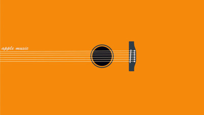 

-mac-apple-music-guitar Wall Poster Paper Print(12 inch X 18 inch, Rolled)