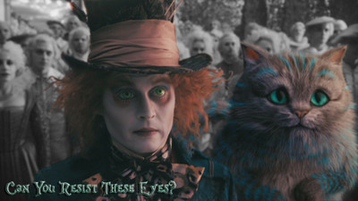 

Aabhaas movies-alice-in-wonderland-cats-johnny-depp Wall Poster Paper Print(12 inch X 18 inch, Rolled)