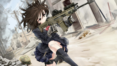 

Akhuratha Anime guns-images Wall Poster Paper Print(12 inch X 18 inch, Rolled)