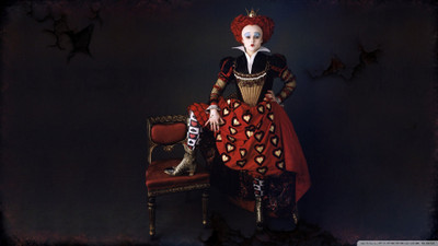

Aabhaas bonham-wonderland-helena-alice-red-movies Wall Poster Paper Print(12 inch X 18 inch, Rolled)