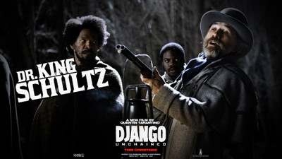 

Akhuratha movies-django-unchained-jamie-foxx-christoph-waltz Wall Poster Paper Print(12 inch X 18 inch, Rolled)