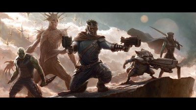

Wall Poster /movies-guardians-of-the-galaxy-the-groot-drax-the-destroyer-star-lord-rocket-raccoon-gamora Paper Print(12 inch X 18 inch, Rolled)