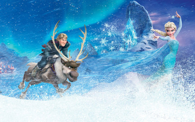 

Akhuratha frozen-elsa-sven-frozen-kristoff-frozen-movies Wall Poster Paper Print(12 inch X 18 inch, Rolled)