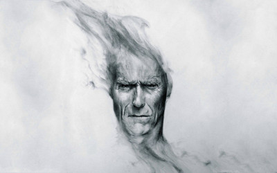 

Aabhaas clint-eastwood-drawings-monochrome-movies-pencils Wall Poster Paper Print(12 inch X 18 inch, Rolled)