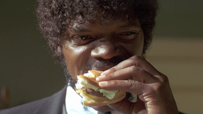 

Akhuratha movies-pulp-fiction-samuel-l-jackson Wall Poster Paper Print(12 inch X 18 inch, Rolled)