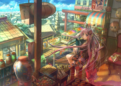 

Akhuratha Anime buildings-cityscapes-multicolor-original-characters Wall Poster Paper Print(12 inch X 18 inch, Rolled)