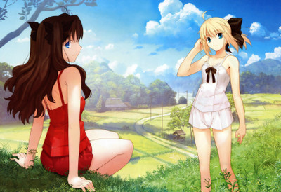 

Akhuratha Anime fatestay-night-saber-tohsaka-rin Wall Poster Paper Print(12 inch X 18 inch, Rolled)