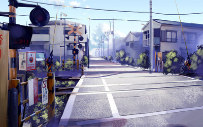 

Akhuratha Anime anime-railway-crossings Wall Poster Paper Print(12 inch X 18 inch, Rolled)