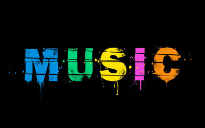 

music-multicolor-dance Wall Poster Paper Print(12 inch X 18 inch, Rolled)