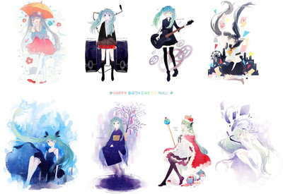 

Akhuratha Anime vocaloid-hatsune-cuteskida Wall Poster Paper Print(12 inch X 18 inch, Rolled)