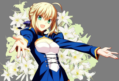 

Akhuratha Anime fatestay-night-saber-type-moon Wall Poster Paper Print(12 inch X 18 inch, Rolled)