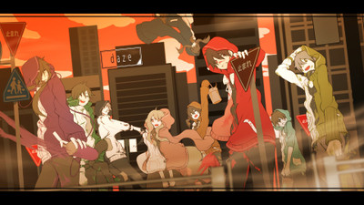 

Akhuratha Anime kagerou-project-mekakucity-actors-amamiya-hibiya-kano-shuuya-takane-ene-kido-tsubomi-kisaragi-momo-kisaragi-shintaro-kozakura-mary-seto-kousuke-kokonose-haruka Wall Poster Paper Print(12 inch X 18 inch, Rolled)