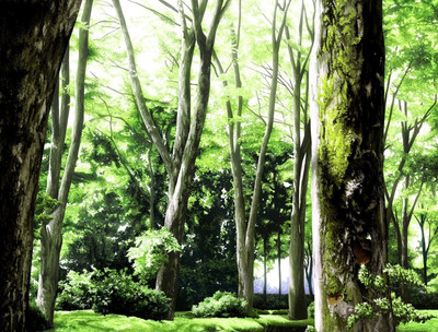 

Akhuratha Anime anime-forests-sunny Wall Poster Paper Print(12 inch X 18 inch, Rolled)