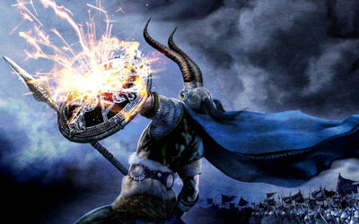 

music-metal-music-amon-amarth-vikings-heavy-metal-horns-loki-spears-shields Wall Poster Paper Print(12 inch X 18 inch, Rolled)