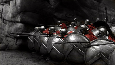 

Aabhaas 300art-movies-mythology-soldiers-spartans-spears Wall Poster Paper Print(12 inch X 18 inch, Rolled)